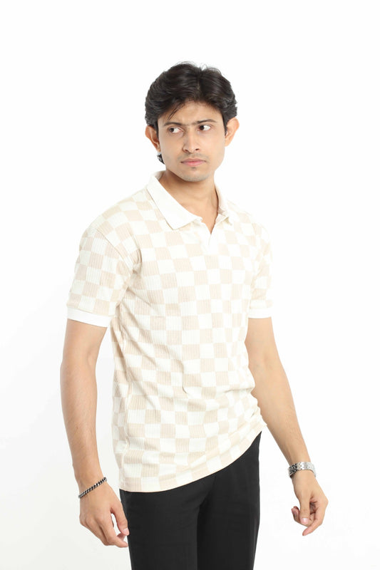 Executive Polo - Square Cream