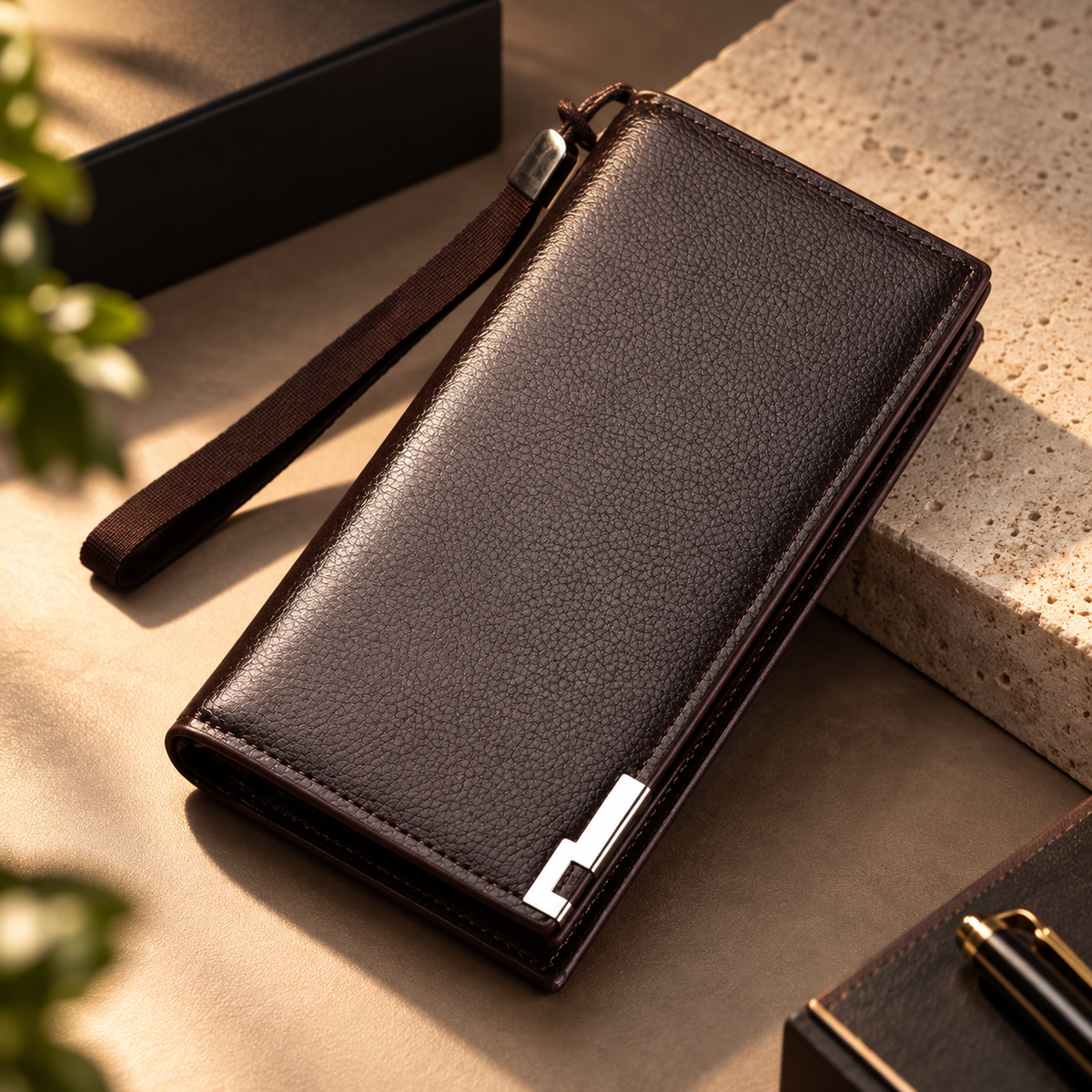 Premium Leather Wallet - Espresso
