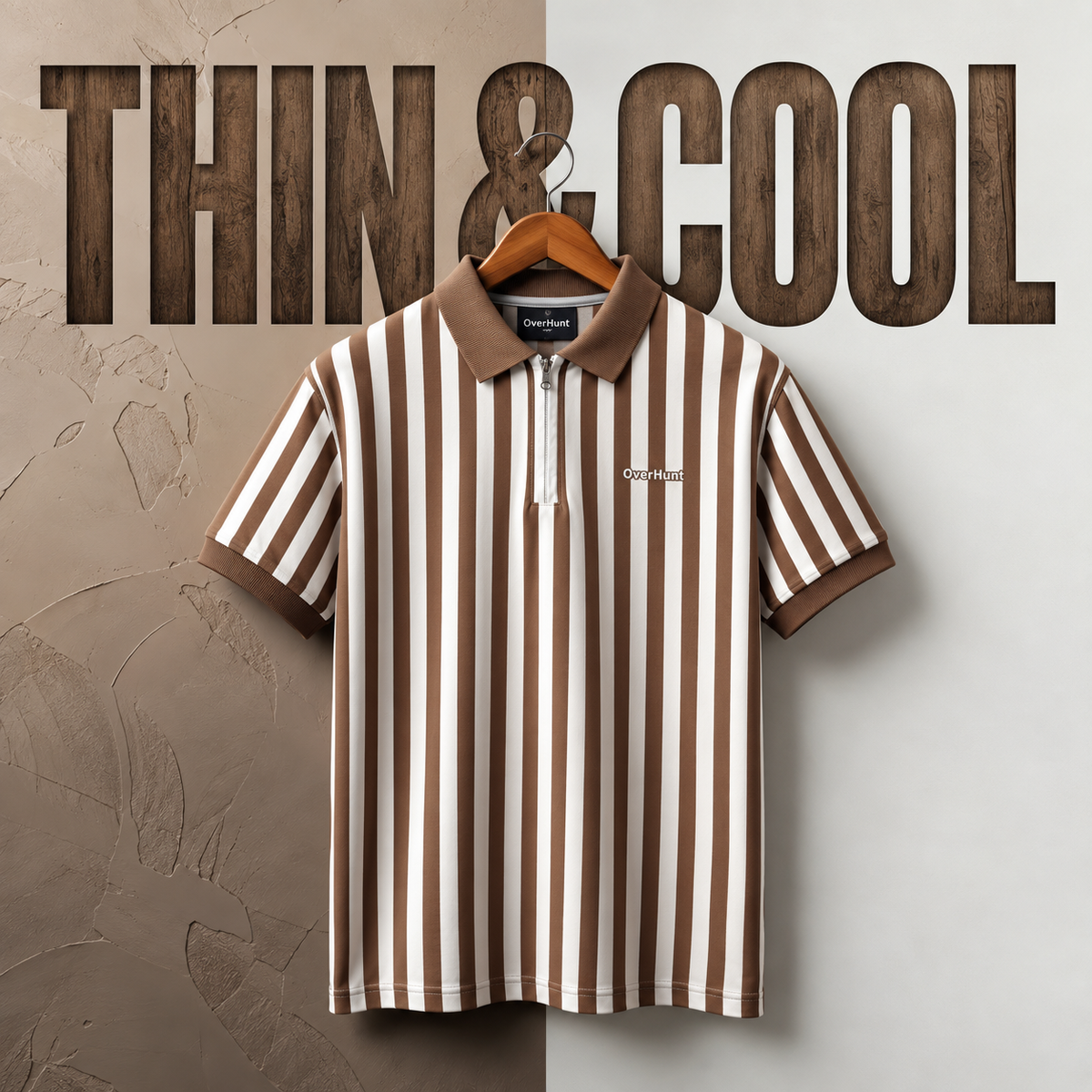 Zipper Polo - Thin Coffee