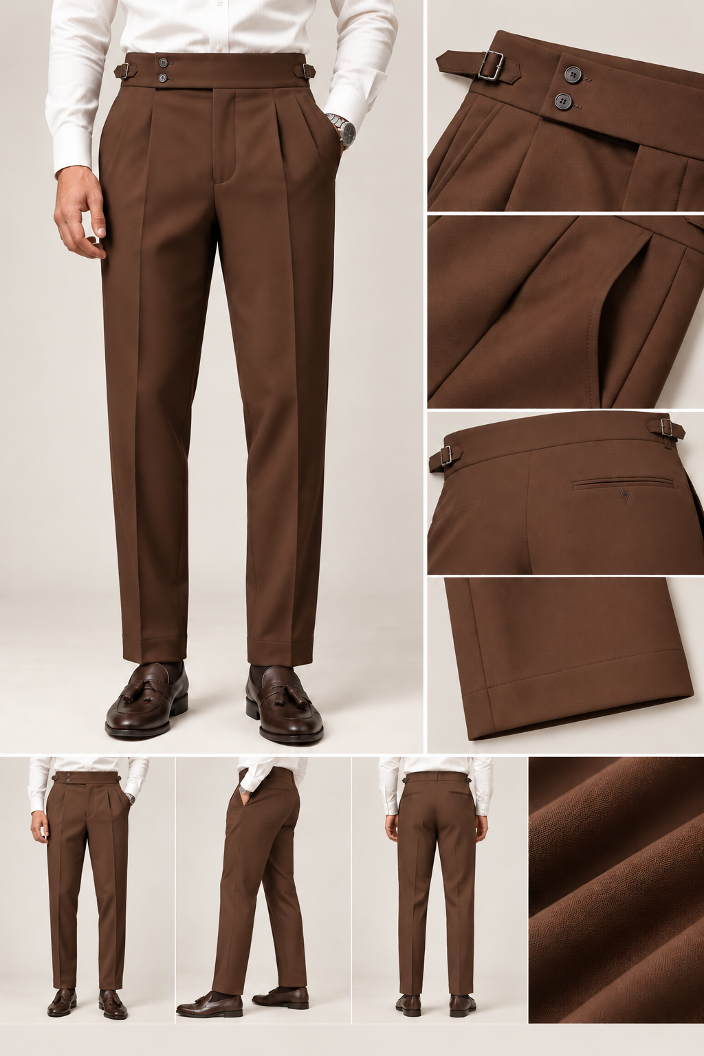 Signature Tailored Pant - Coffee
