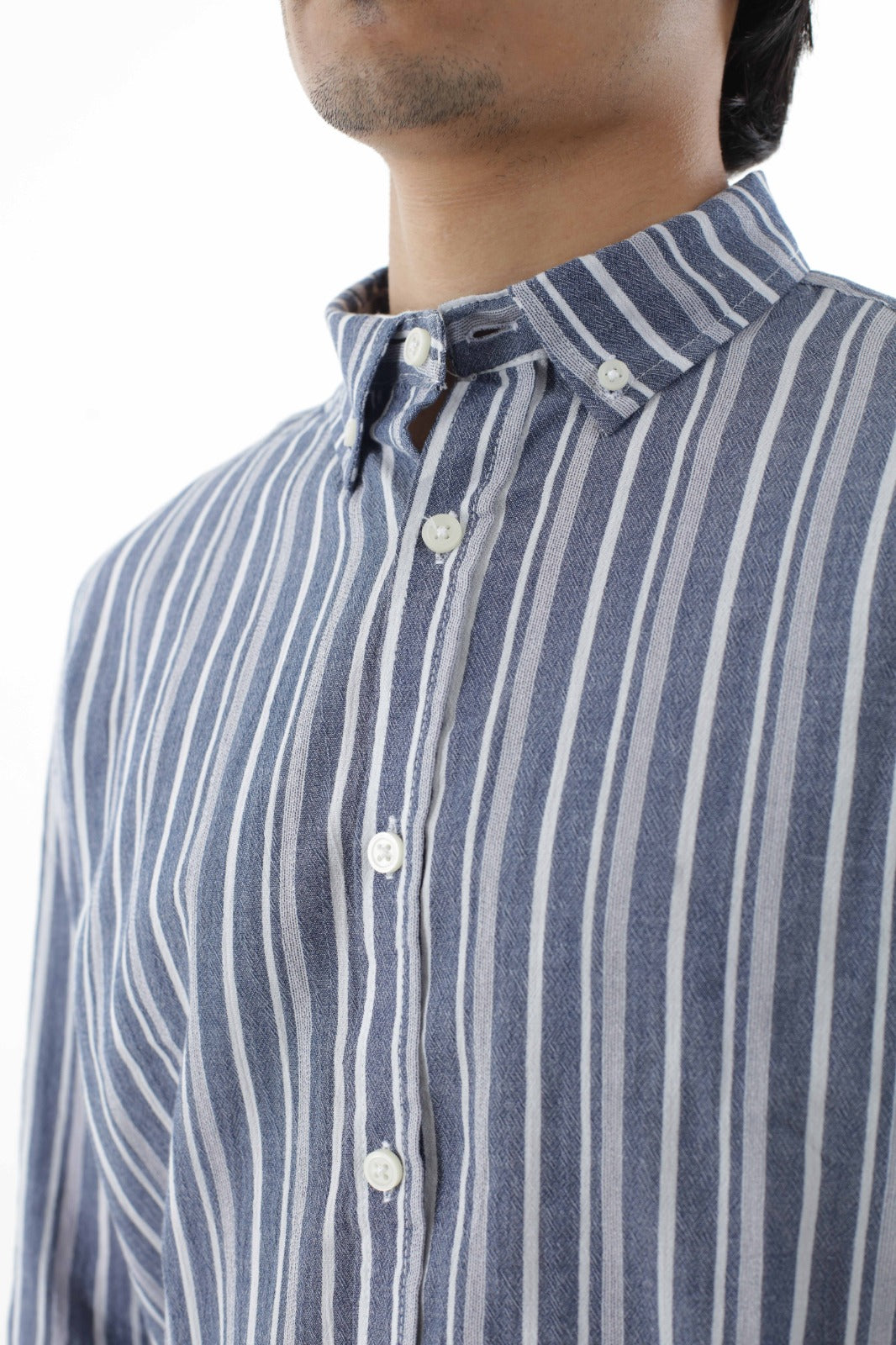 Vertical Stripe - Casual Printed Shirt