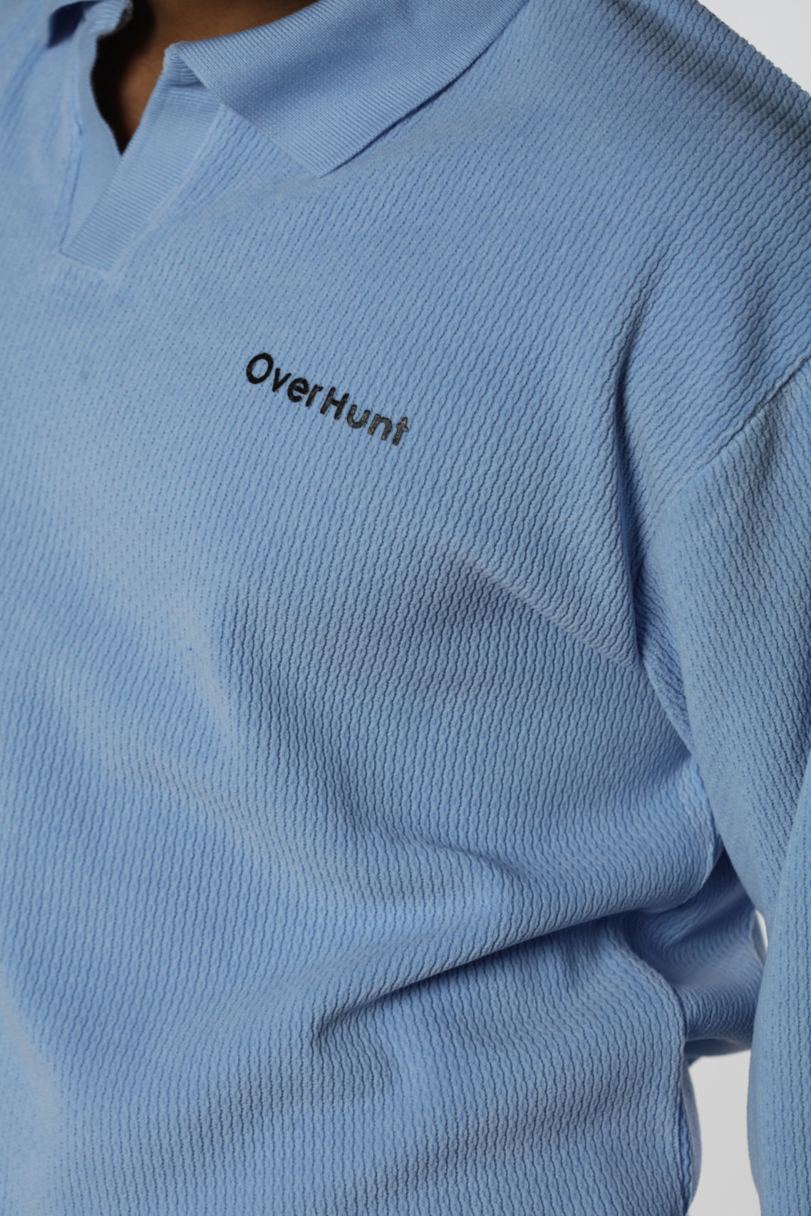 Sky – Full Sleeve Textured Polo Shirt