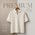 Zipper Polo - Beige
