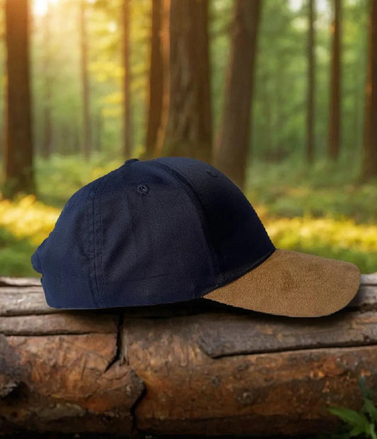 Navy Blue & Beige Unisex Cap
