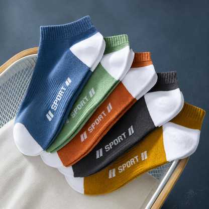 Premium Unisex Socks - 5 pairs & 5 colors