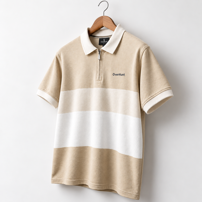Zipper Polo - Biscuit