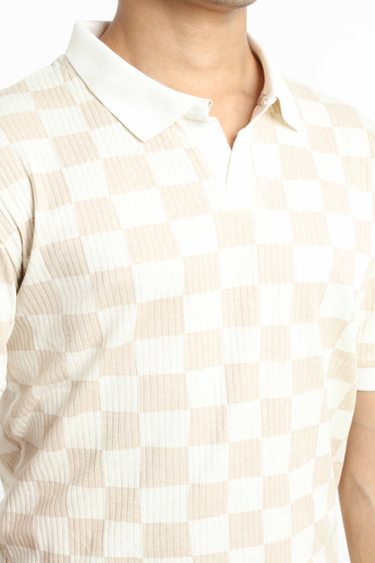 Executive Polo - Square Cream