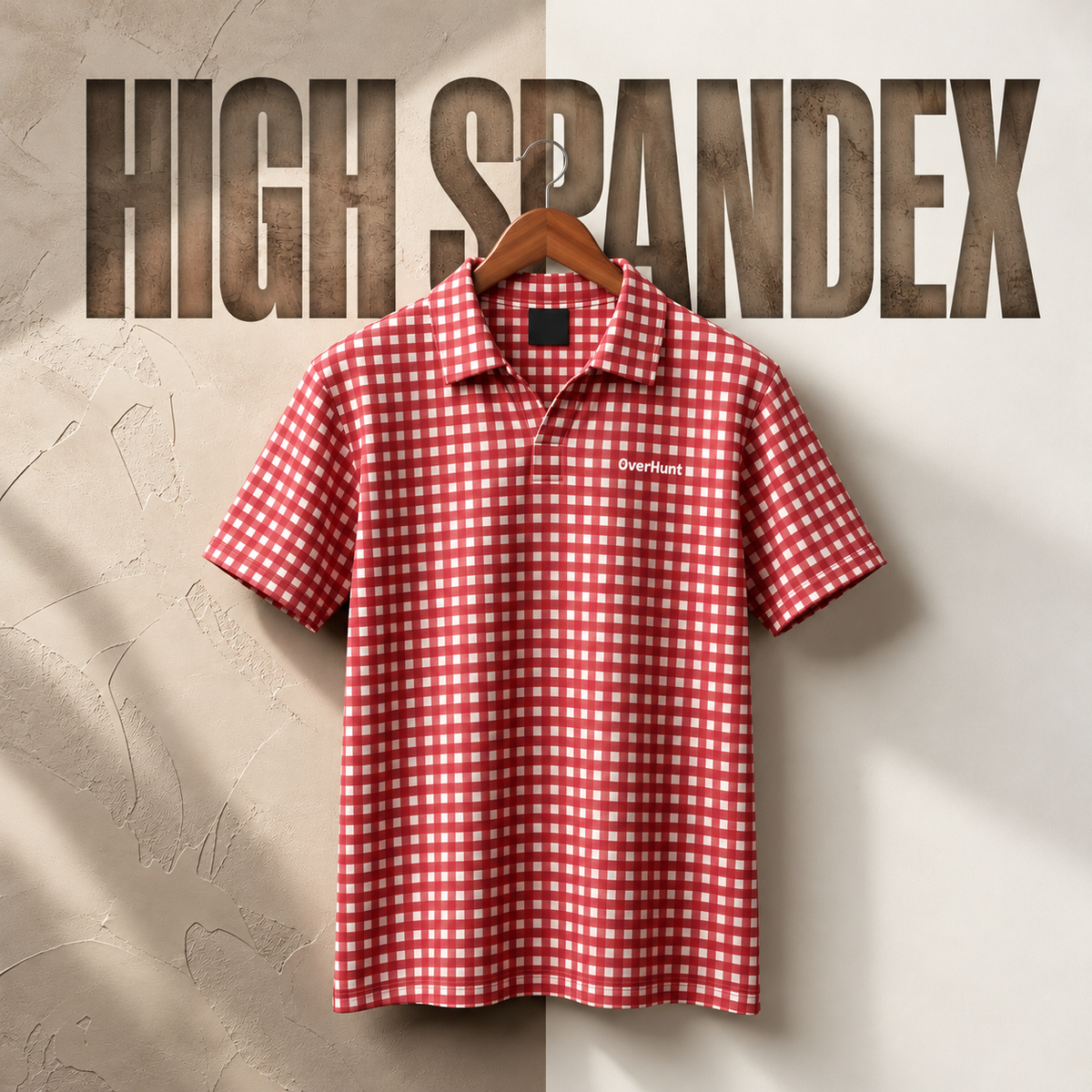 Box Red – V-neck Stripe Polo Shirt