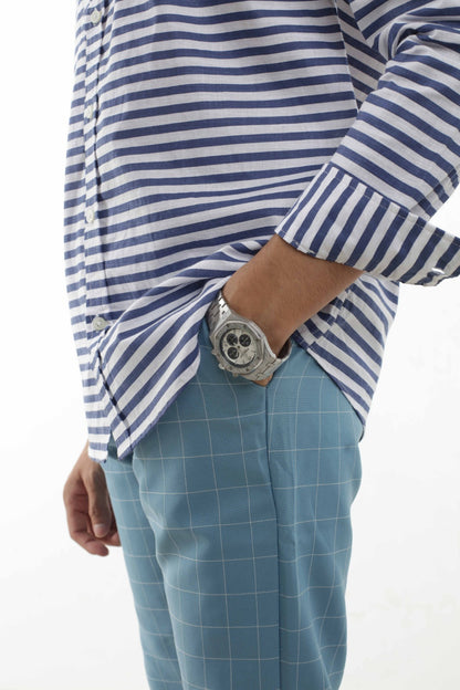 Horaizon Navy - Casual Printed Shirt