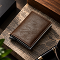 RFID Card-holder Mini Wallet - Coffee