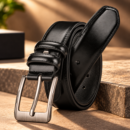 Leather Belt - Black