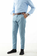 Blue - Stripe Narrow Pant
