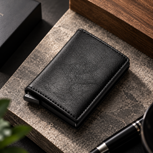 RFID Card-holder Mini Wallet - Black