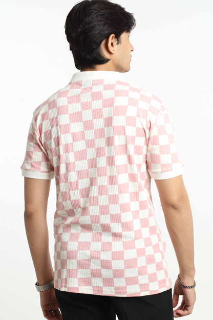 Executive Polo - Square Pink