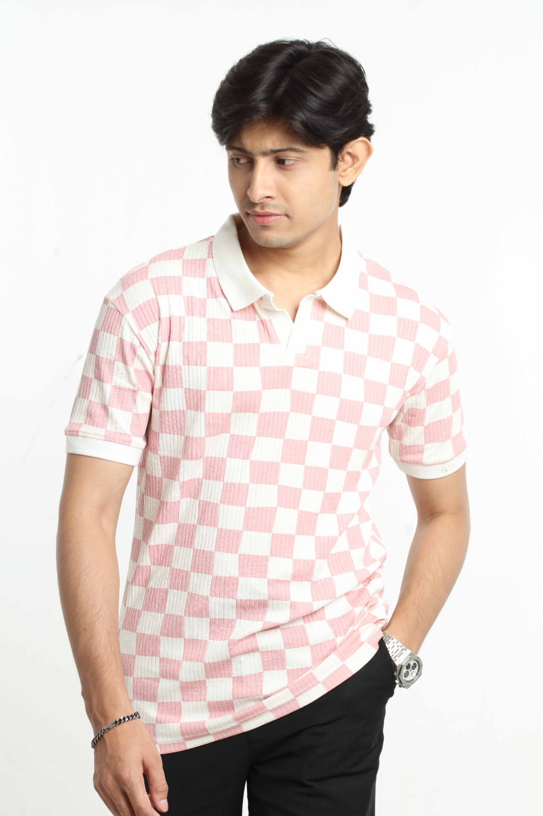 Executive Polo - Square Pink
