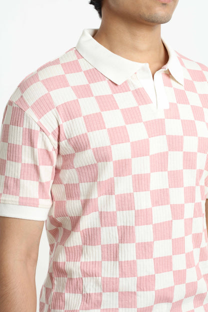 Executive Polo - Square Pink