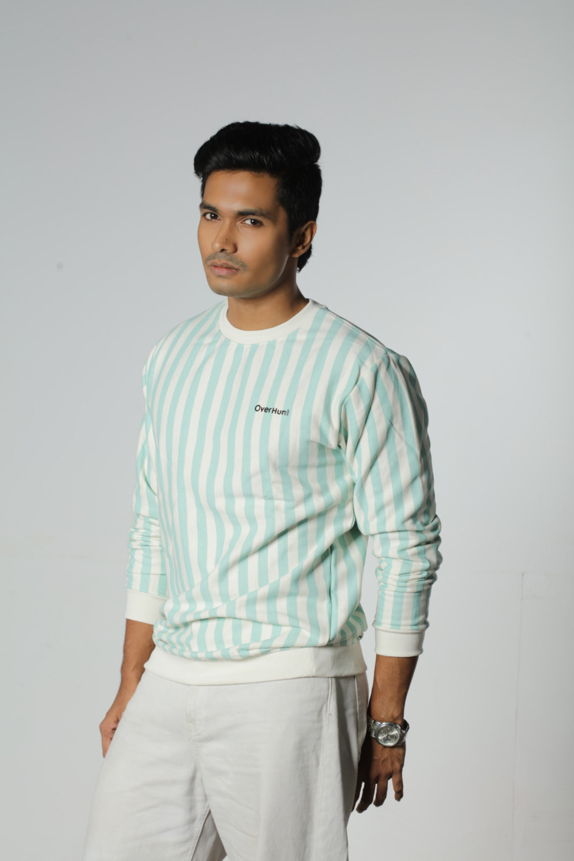 Cream & Paste Stripe – Unisex Sweatshirt