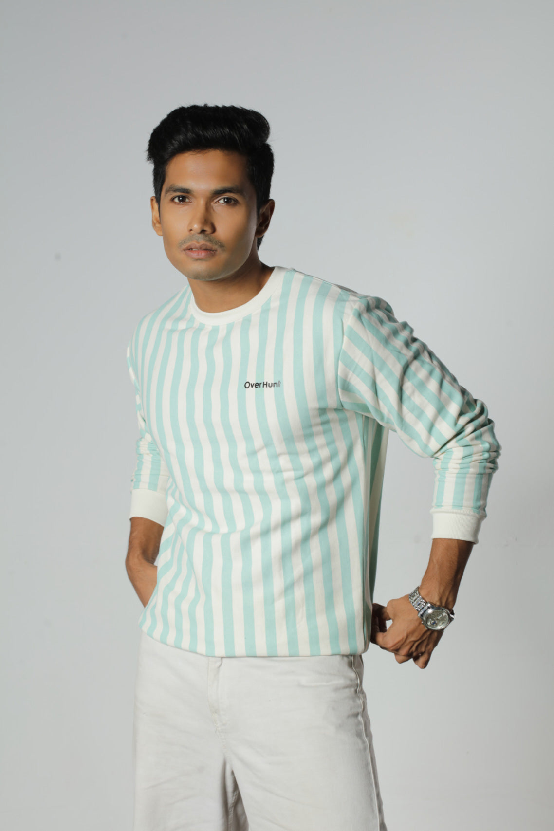 Cream & Paste Stripe – Unisex Sweatshirt